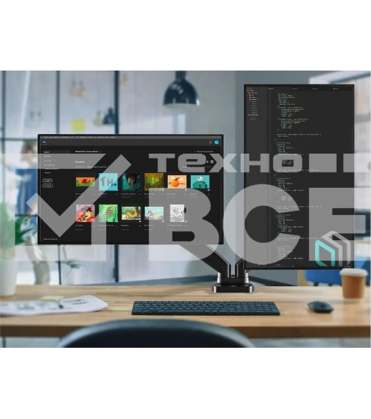 Кронштейн ONKRON G160 для монитора 13'-32' настольный, черный