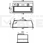 Вытяжка встраиваемая Maunfeld Thames 601M черный, 60 см, 520 куб. м/ч, 45 дБ, фото2