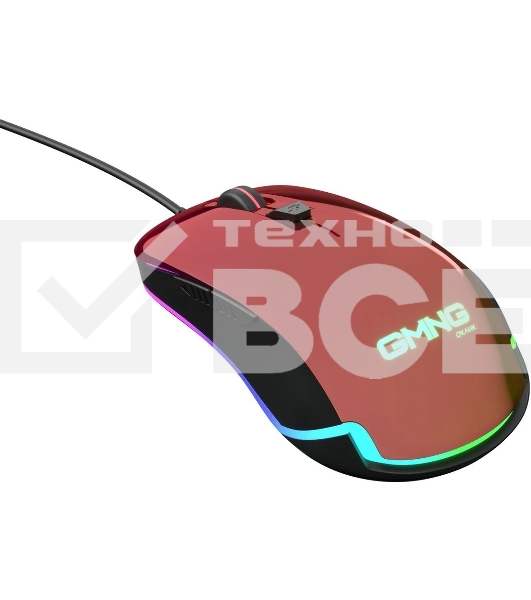 Мышь проводная GMNG 850GM красный, 7200 dpi, USB, кнопки - 6
