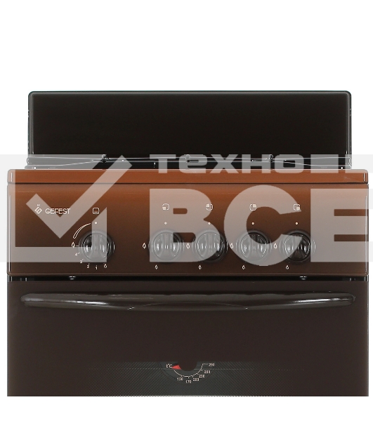 Плита газовая Gefest ПГ 3200-08 К36 коричневый, конфорок 4 шт, духовка 42 л, 50 см x 85 см x 53 см