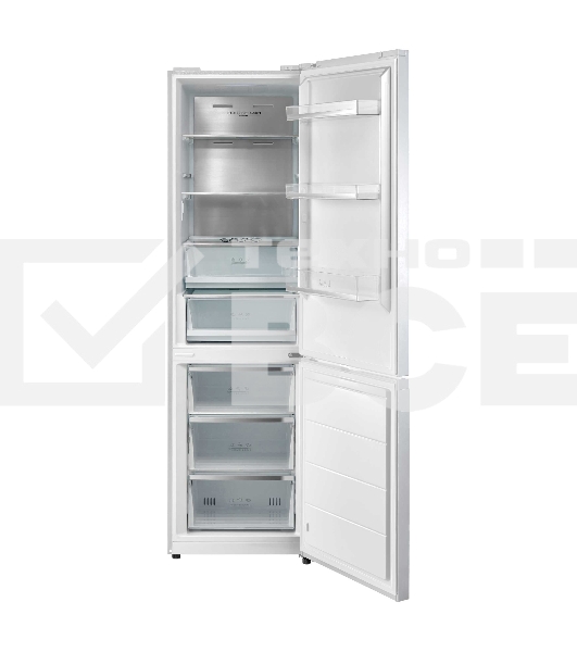 Холодильник Korting KNFC 62029 W белый двухкамерный 256/104л морозилка снизу, No Frost