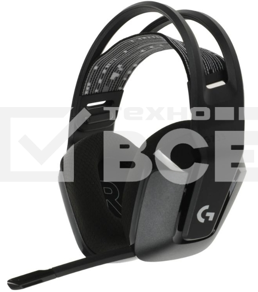 Гарнитура Logitech G733 чёрный, беспроводная, 2.4 ГГц, до 29 ч, LIGHTSYNC RGB