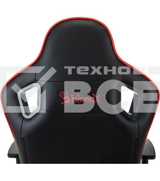 Кресло игровое A4Tech Bloody GC-840 черный, сиденье черный, эко.кожа, с подголов. крестов. металл черный, пластик черный