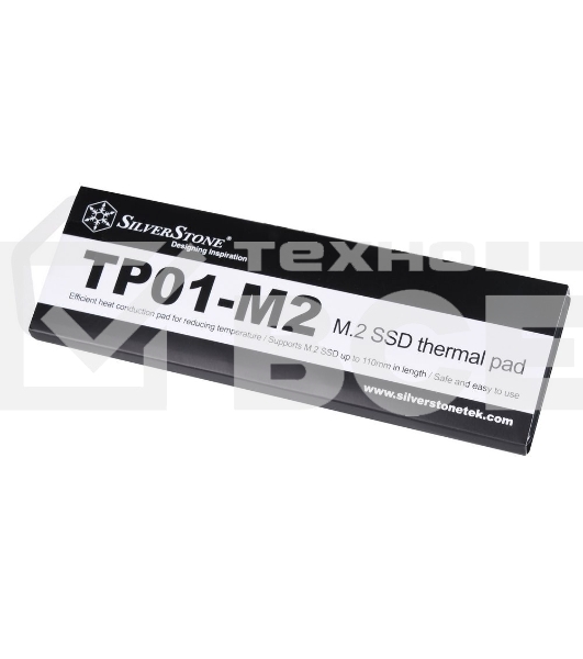 Термопрокладка Silverstone G560TP01M200010 Efficient heat conduction pad for reducing temperature,Supports M.2 SSD up to 110mm in length,Safe and easy to use