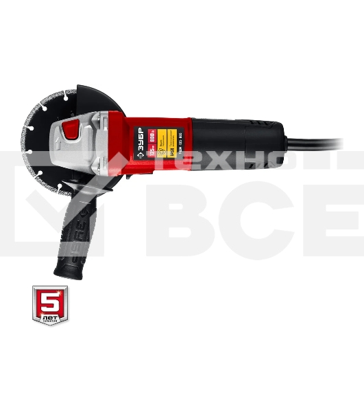 УШМ ЗУБР 125 мм, 800 Вт, компакт.