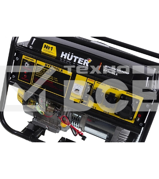 Электрогенератор бензиновый Huter DY8000LX, 7 кВт, 81 дБ, 76 кг