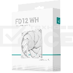 Вентилятор для корпуса DEEPCOOL FD12 белый, 120 мм, 2050 об/мин, 27.6 дБ, 4 pin, фото2