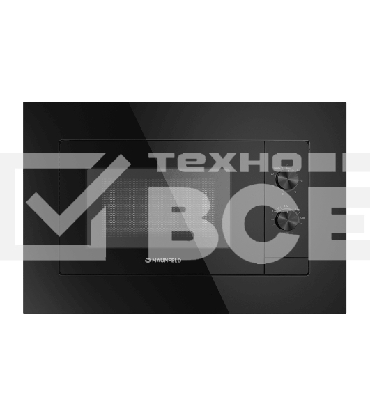 Микроволновая печь встраиваемая Maunfeld JBMO725BK01 чёрный, 20 л, 700 Вт, переключатели - поворотный механизм