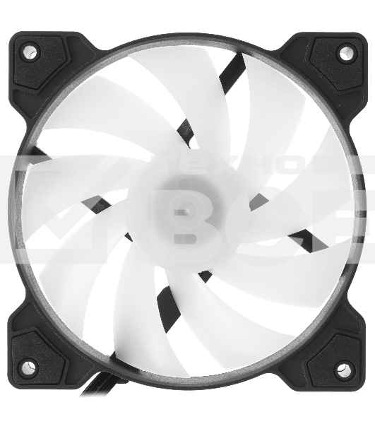 Вентилятор для корпуса Powercase M2 черный, 120 мм, 1500 об/мин, 29.58 дБ, 4 pin