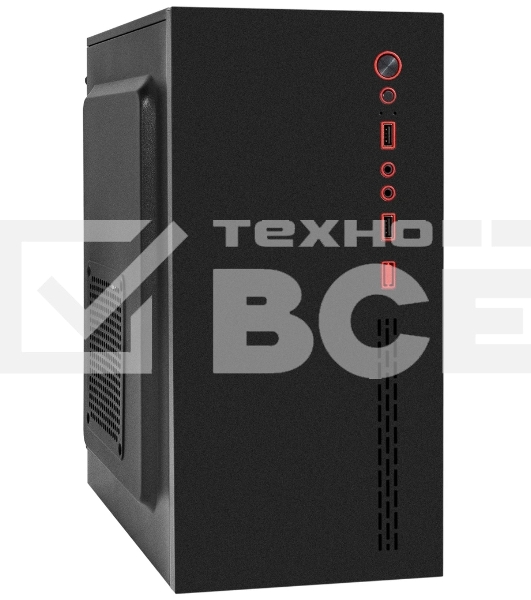 Компьютерный корпус Miditower ExeGate AA-443U-UNS400 (ATX, БП UNS400 с вент. 12см, 2хUSB+1хUSB 3.0+HD Audio, черный)
