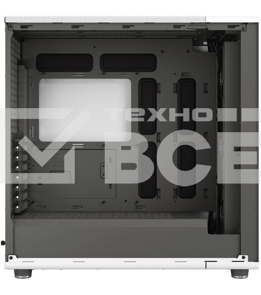 Компьютерный корпус без блока питания Fractal Design North XL TG Dark Tint, Full-Tower, 3x140мм, 2xUSB-A 3.2 + 1xUSB 3.2 Type-C E-ATX, ATX, mATX, mITX Wood panel, Chalk белый