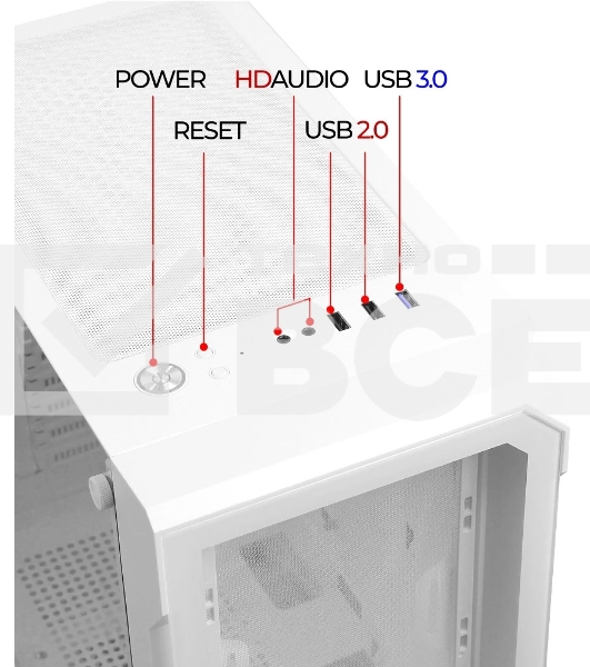 Компьютерный корпус Ginzzu CL130 ATX