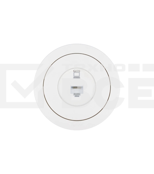 Розетка компьютерная СП OSEN RJ45 кат.6 механизм бел. LEZARD 743-0288-140