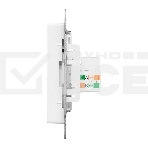Механизм розетки RJ45 (cat5) EKF UP1-SOW-RJ45-5 белый Эпика, фото2