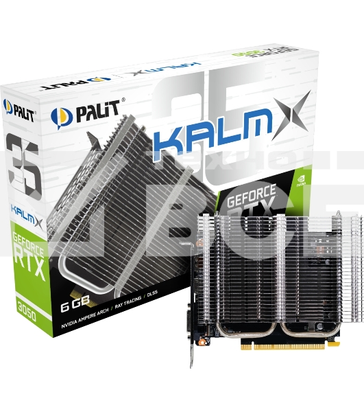 Видеокарта Palit RTX3050 KALMX NVIDIA GeForce RTX 3050 6Gb PCI-E 4.0 96bit GDDR6 1042/14000 DVIx1 HDMIx1 DPx1 HDCP Ret
