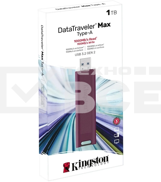 Флеш диск 1TB Kingston DataTraveler Max DTMAXA/1TB