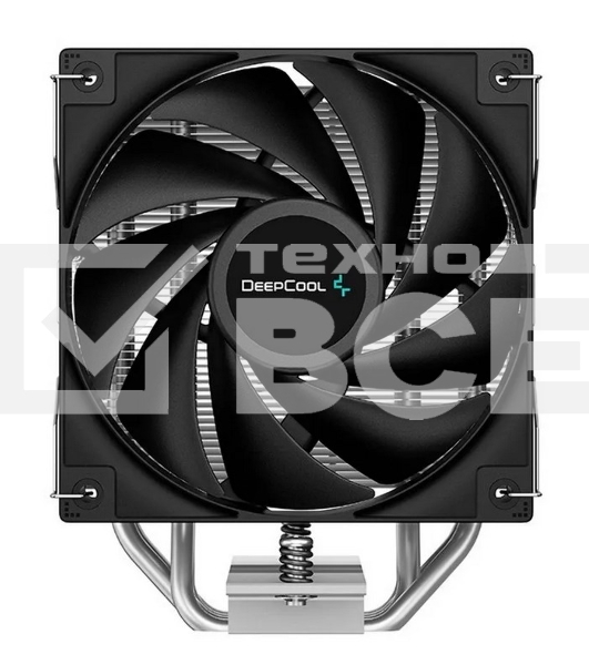 Кулер для процессора DEEPCOOL AG400 черный, 120 мм, алюминий/медь, 2000 об/мин, 31.6 дБ, 4 pin, 220 Вт, 150 мм