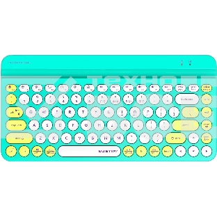 Клавиатура A4Tech Fstyler FBK30 беспроводная, USB, Bluetooth/Радиоканал, зеленый