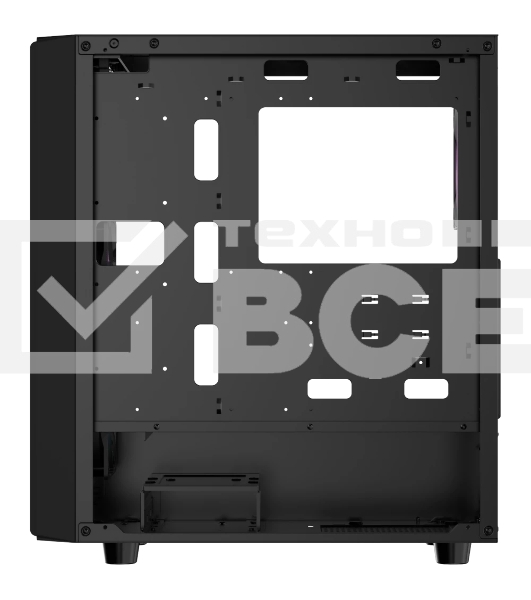 Корпус  Ocypus Gamma C70 BK ARGB  ATX / win / black / 4 ARGB fans / no PSU / Tempered Glass