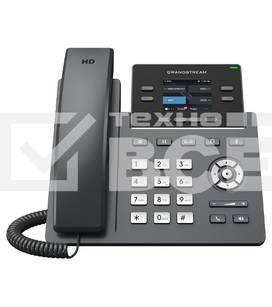 Телефон IP Grandstream GRP-2612G черный