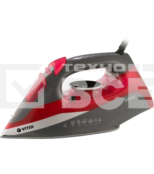 Утюг Vitek VT-8348 серый/красный