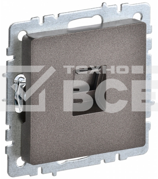 Розетка компьютерная IEK BRITE РК10-БрТБ RJ45 кат.5E темная бронза