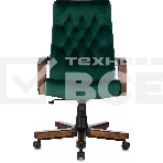 Кресло руководителя Бюрократ T-9928WALNUT Fabric Italia Green зеленый, крестов. металл/дерево, фото19