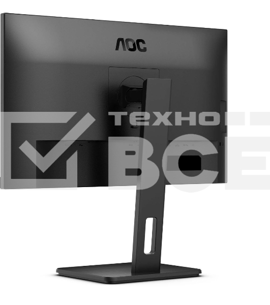 Монитор 27' AOC Q27P3CV IPS 2560x1440, 75 Гц, 4 мс, 16:9, 350 кд/м², 2xHDMI 1.4, DisplayPort 1.2, USB-концентратор (4x USB 3.0), 2.5 Gigabit Ethernet, встроенные динамики, черный