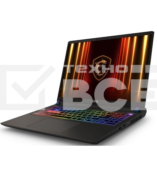 Ноутбук MSI Vector 16 HX AI A2XWIG-487XRU серый Intel Core Ultra 9 275HX/32Gb/SSD 1Tb/RTX 5080 16Gb/16