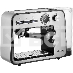 Кофеварка рожковая Kitfort КТ-7515 серебристый, исп. кофе - молотый, 1 л, 1450 Вт, 15 бар, фото 1