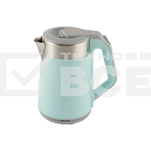 Чайник электрический Homestar HS-1019 1.8 л стальной, голубой