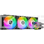 Система водяного охлаждения ID-Cooling FX360 LCD ARGb Soc-AM5/AM4/1200/1700/1851 черный 4-pin 27.2dB Al+Cu LCD 350W Ret, фото 1