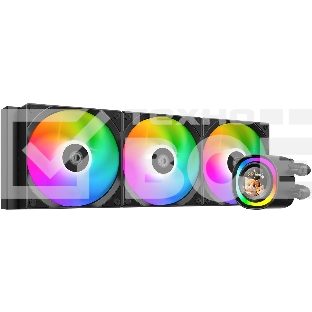 Система водяного охлаждения ID-Cooling FX360 LCD ARGb Soc-AM5/AM4/1200/1700/1851 черный 4-pin 27.2dB Al+Cu LCD 350W Ret