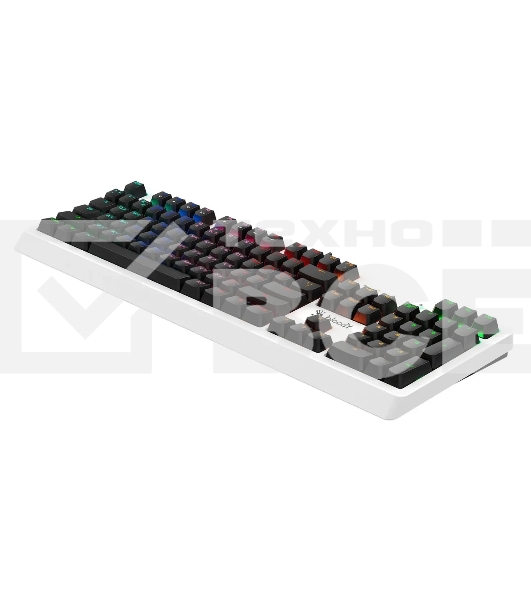 Клавиатура проводная A4Tech Bloody B810RC USB белый/черный