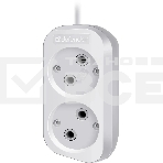 Удлинитель бытовой Defender B220 - 2 роз х 5 м, белый, фото5