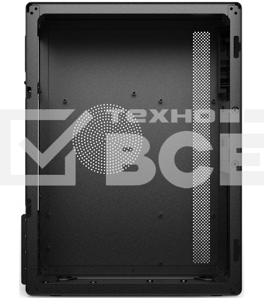 Компьютчерный корпус CBR mATX Minitower V201, без БП, 2хUSB 2.0, HD Audio+Mic, черный PCC-MATX-V201-WPSU