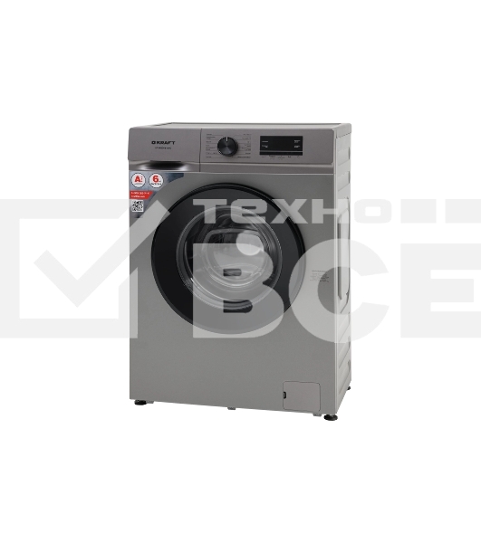 Стиральная машина KRAFT KF-MBDS6109G серый, загрузка фронтальная 6 кг, 1000 об/мин, класс: А+++