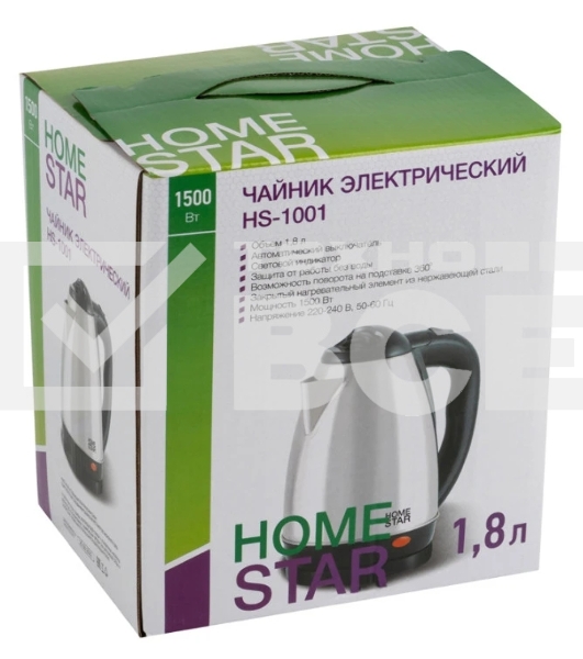 Чайник Homestar HS-1001 1.8 л, стальной