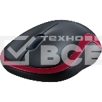 Мышь беспроводная Logitech M185, красный, 1000 dpi, радиоканал, USB, кнопки - 3, фото3