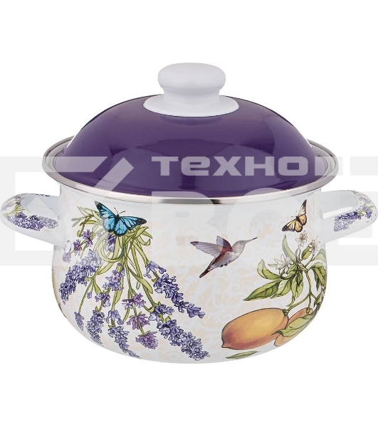 Кастрюля AGNESS 934-546 Прованс лимоны, 2.0 л