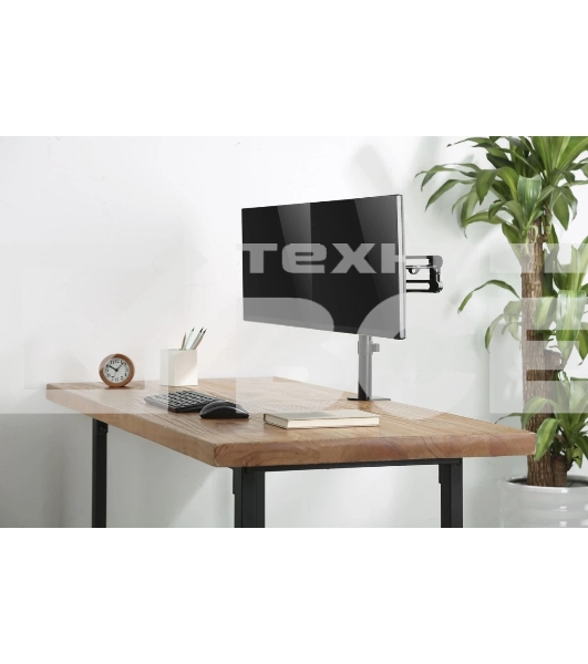 Кронштейн для мониторов Ultramounts UM737 черный 17'-32' макс.8кг крепление к столешнице поворот и наклон