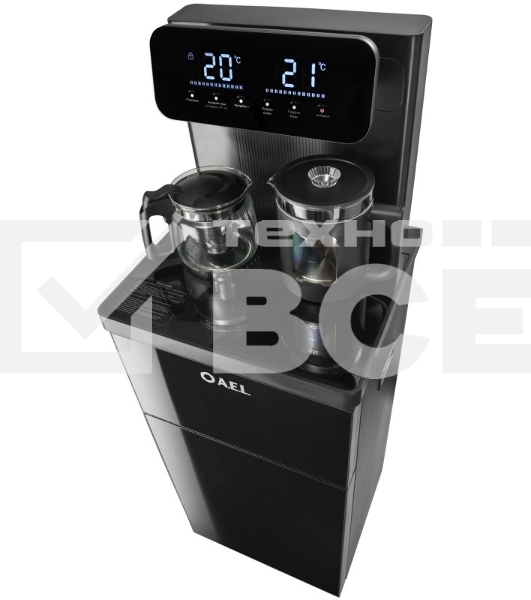 Кулер для воды AEL LD-AEL-80a, нижняя загрузка, нагрев 99 °С, охлаждение 15 °С, черный