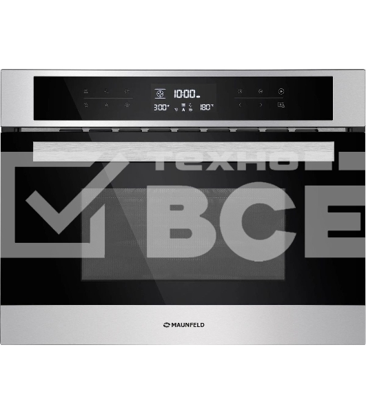 Шкаф духовой электрический с функцией СВЧ Maunfeld MCMO.44.9S, встраиваемый
