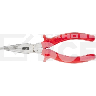 Длинногубцы Matrix Econom, 160 мм, прямые шлифованные, пластмассовые рукоятки