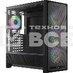 Корпус Ocypus Delta C70 BK ARGB, Midi-Tower, чёрный, 4 x 120 мм, фото 1