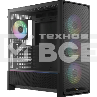 Корпус Ocypus Delta C70 BK ARGB, Midi-Tower, чёрный, 4 x 120 мм