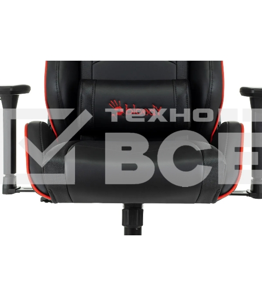 Кресло игровое A4Tech Bloody GC-840 черный, сиденье черный, эко.кожа, с подголов. крестов. металл черный, пластик черный