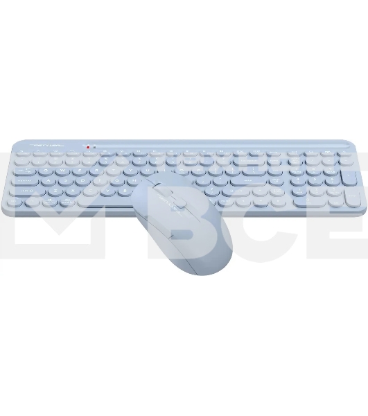 Клавиатура + мышь A4Tech Fstyler FG3300 Air2 клав:синий мышь:синий USB беспроводная slim Multimedia