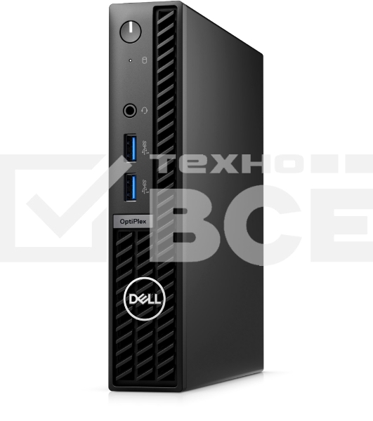 Компьютер Dell Optiplex 7010 Micro i5 13500T (2) 8Gb SSD256Gb UHDG 770 Linux GbitEth WiFi BT 260W мышь клавиатура черный (7010-5820)