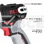 Гайковерт P.I.T. PIW12K-120A SOLO аккум. патрон:квад.3/8